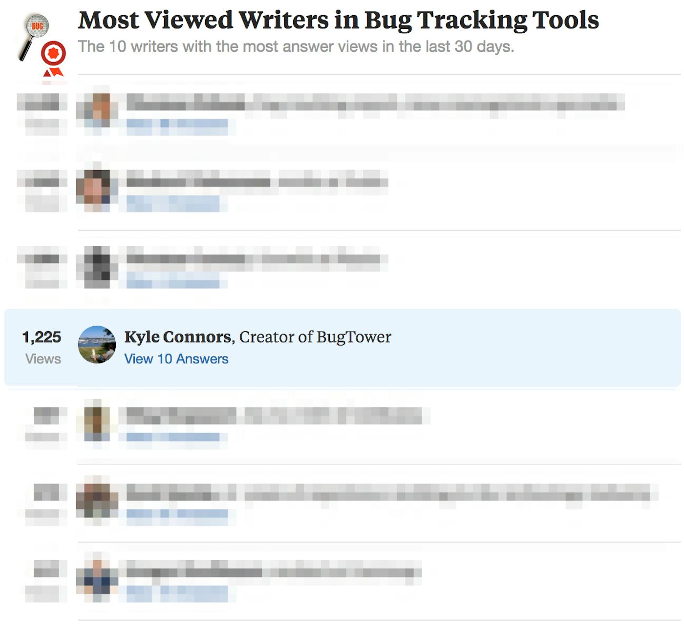 Quora Bug Tracking