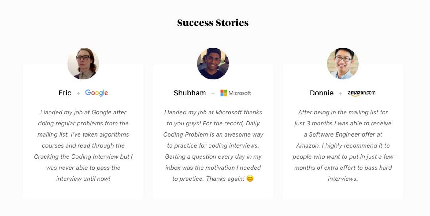 Success stories