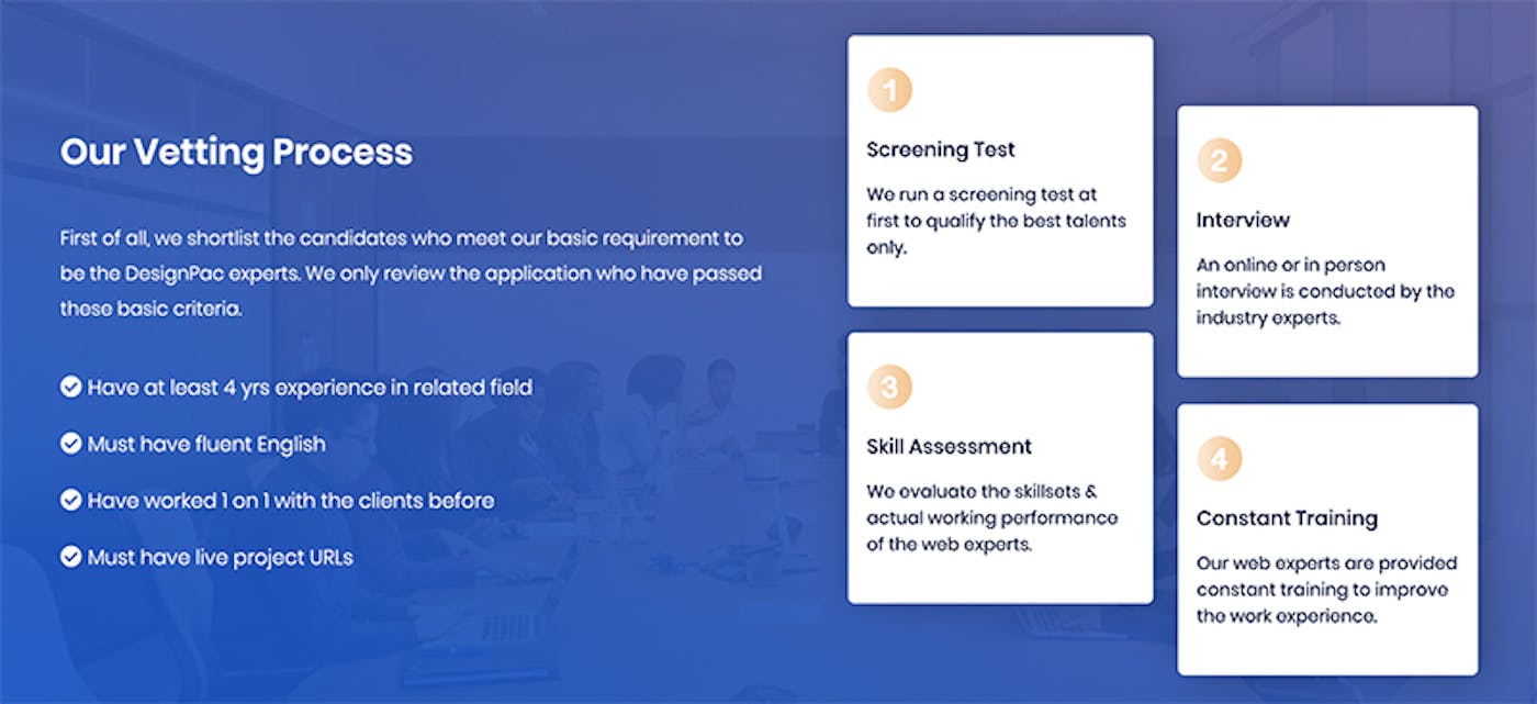 DesignPac vetting process