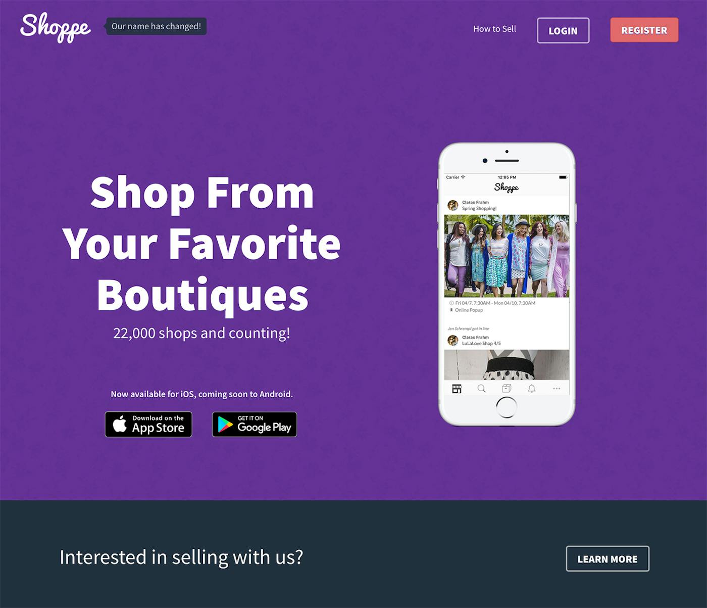 Shoppe website