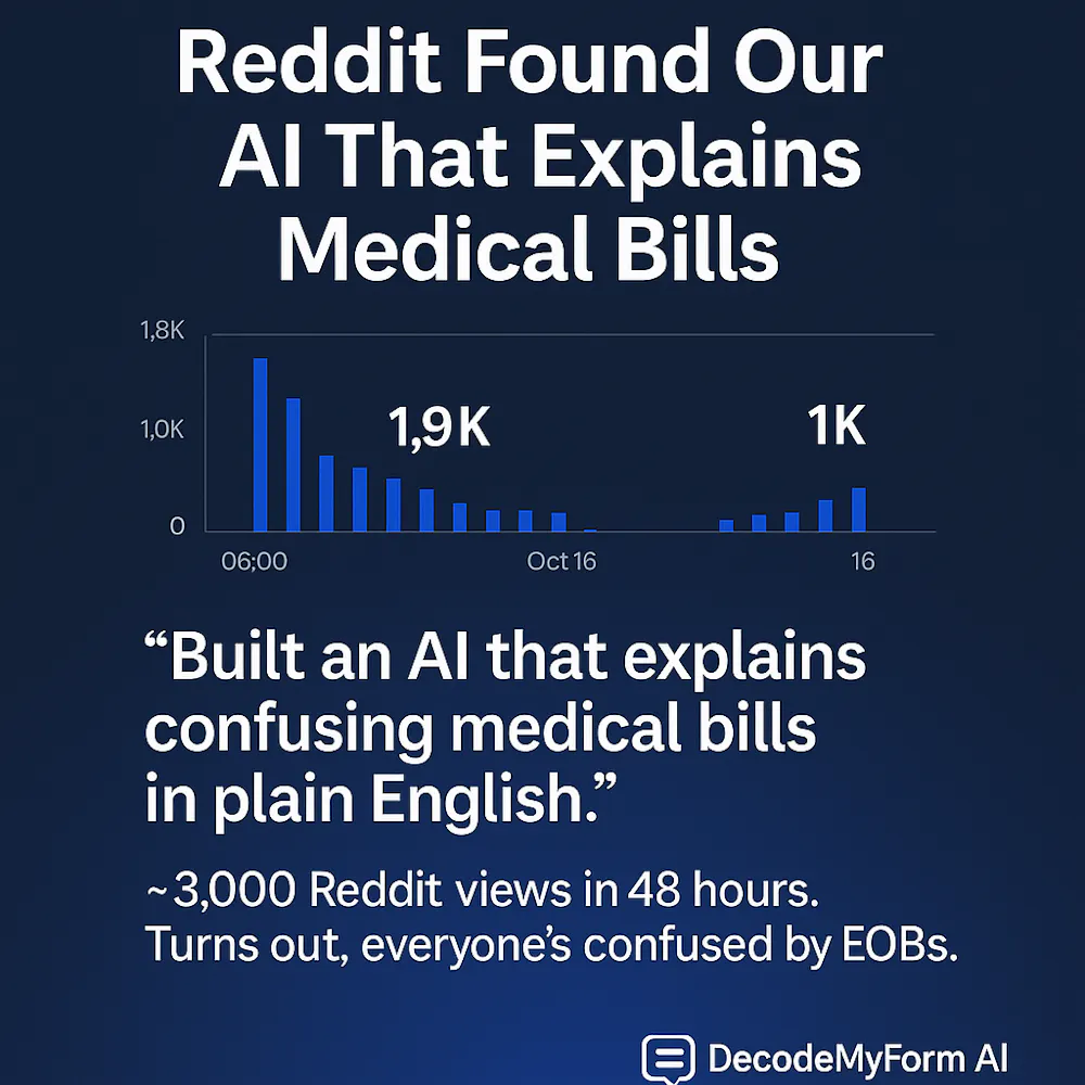 I built an AI that explains confusing medical bills — and Reddit proved ...