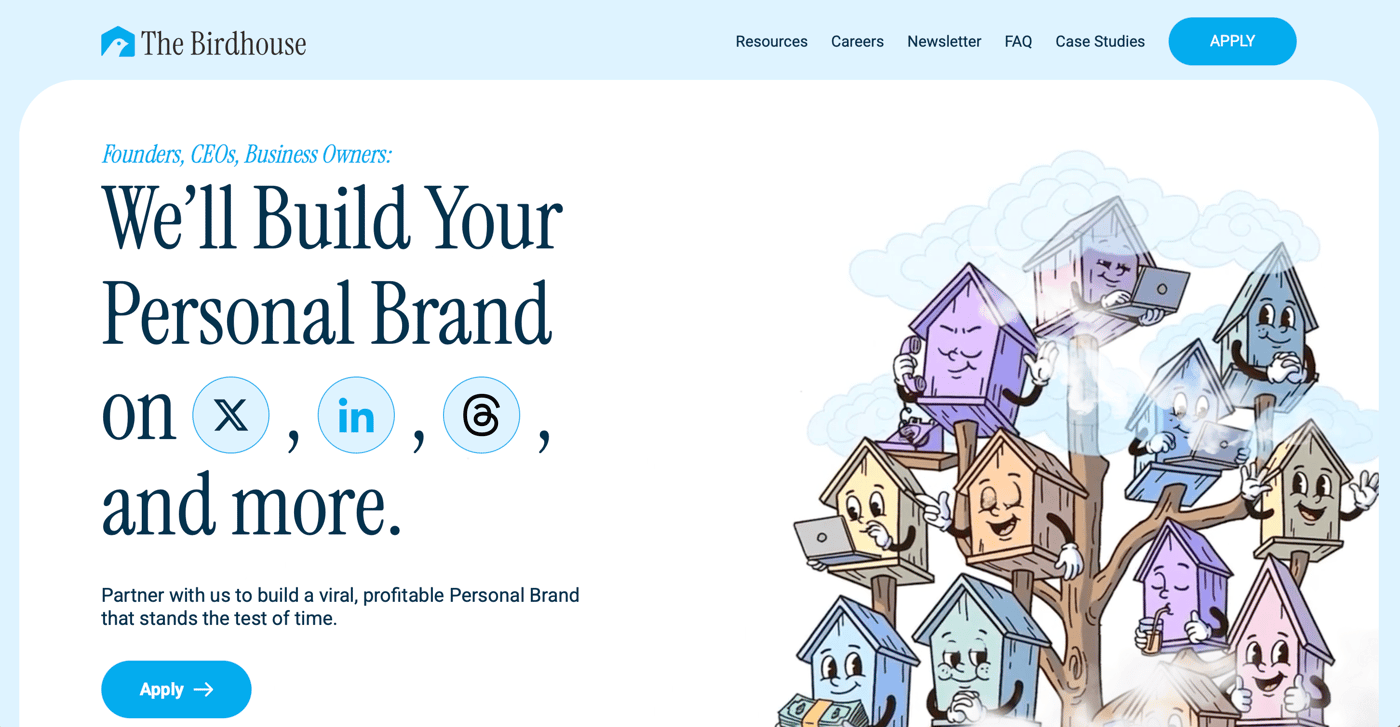 The Birdhouse homepage