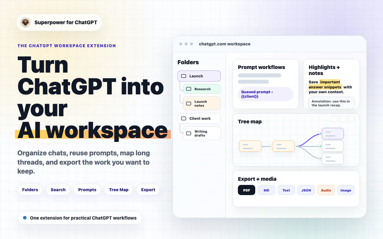 Superpower ChatGPT homepage
