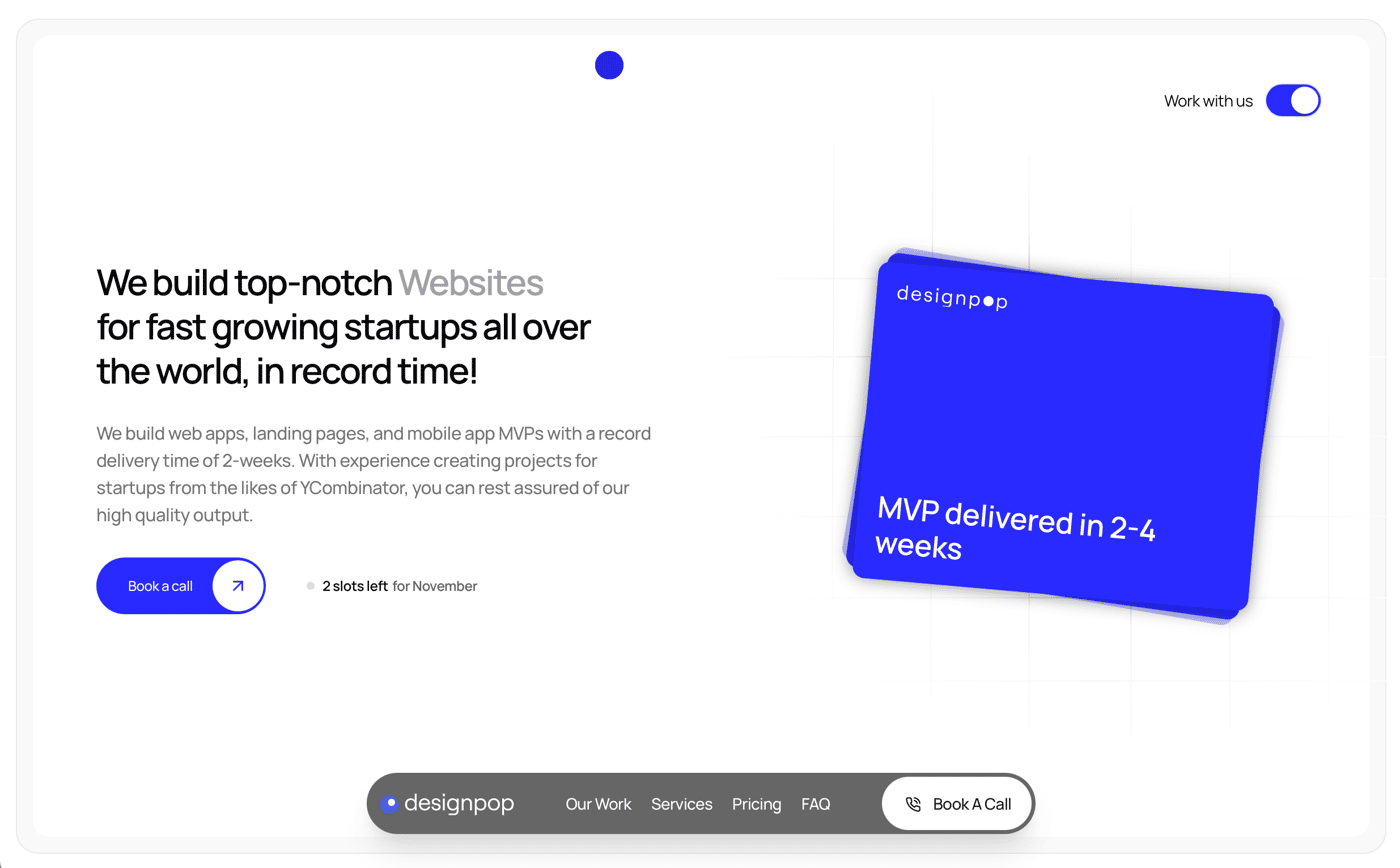 Designpop homepage