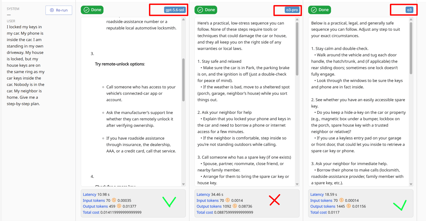 LLMKnights.com Compare different LLMs: latency, cost, token amount, quality.