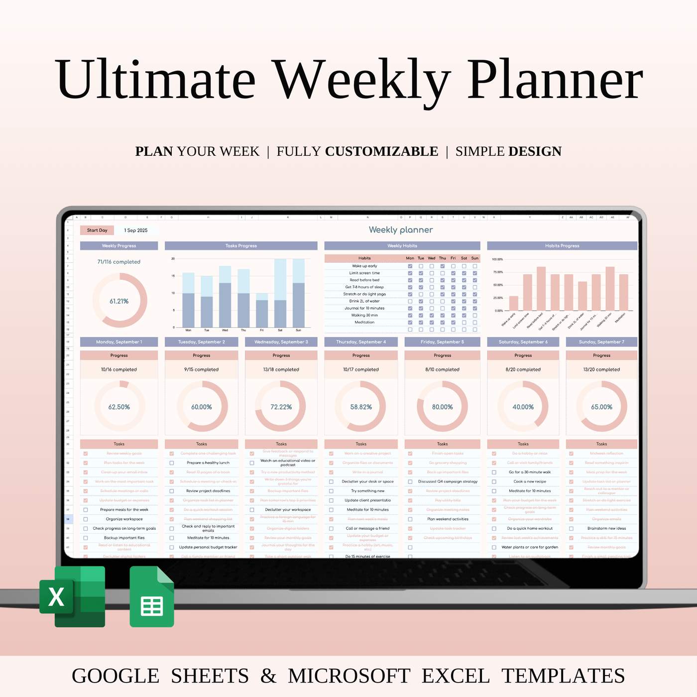2026 Weekly Planner Template