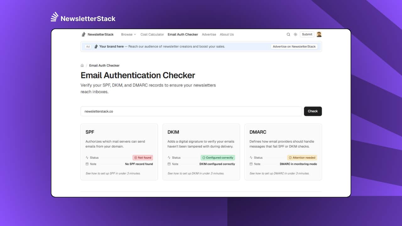 newsletterstack-email-auth-checker