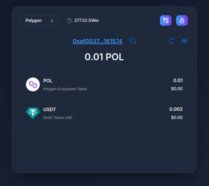 Opened Gift Wallet in mybucks.online