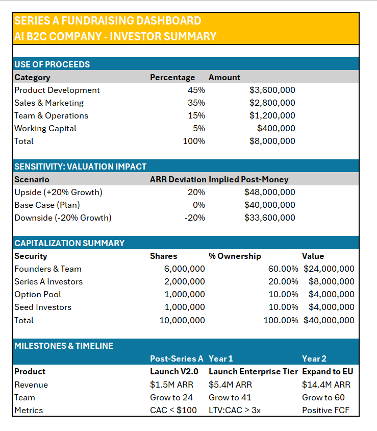 Investor KPIs Summary 2