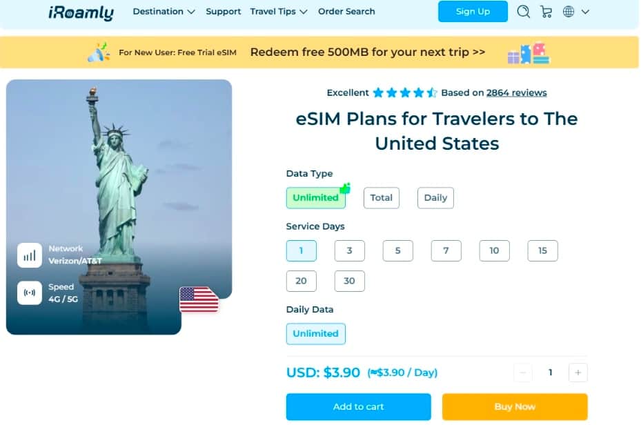 iRoamly USA eSIM