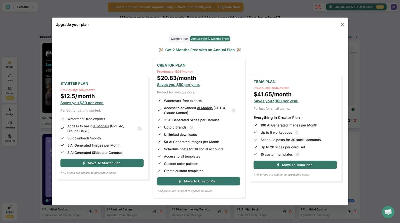 "Get 2 months free" is instant. No math required. You immediately picture two months where you're using the product and paying nothing. It's tangible. It triggers something different in your brain.