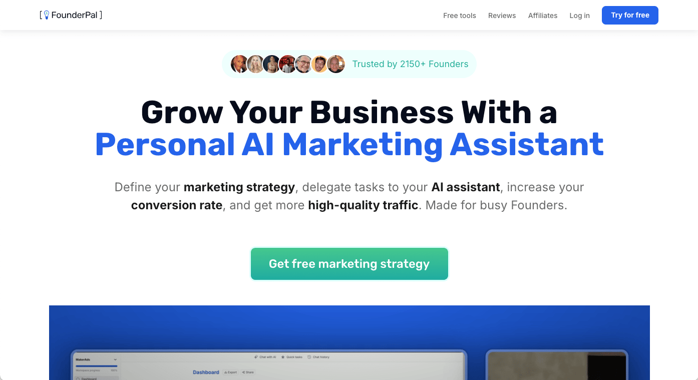 FounderPal homepage