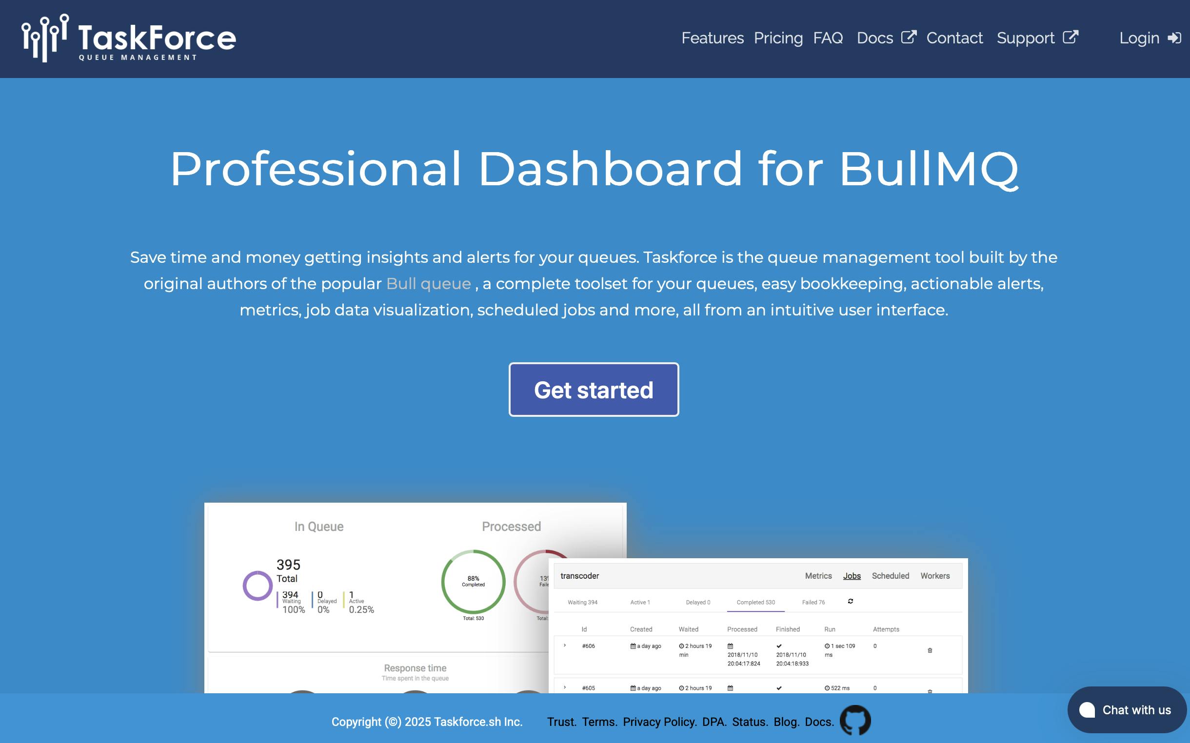 Taskforce.sh homepage