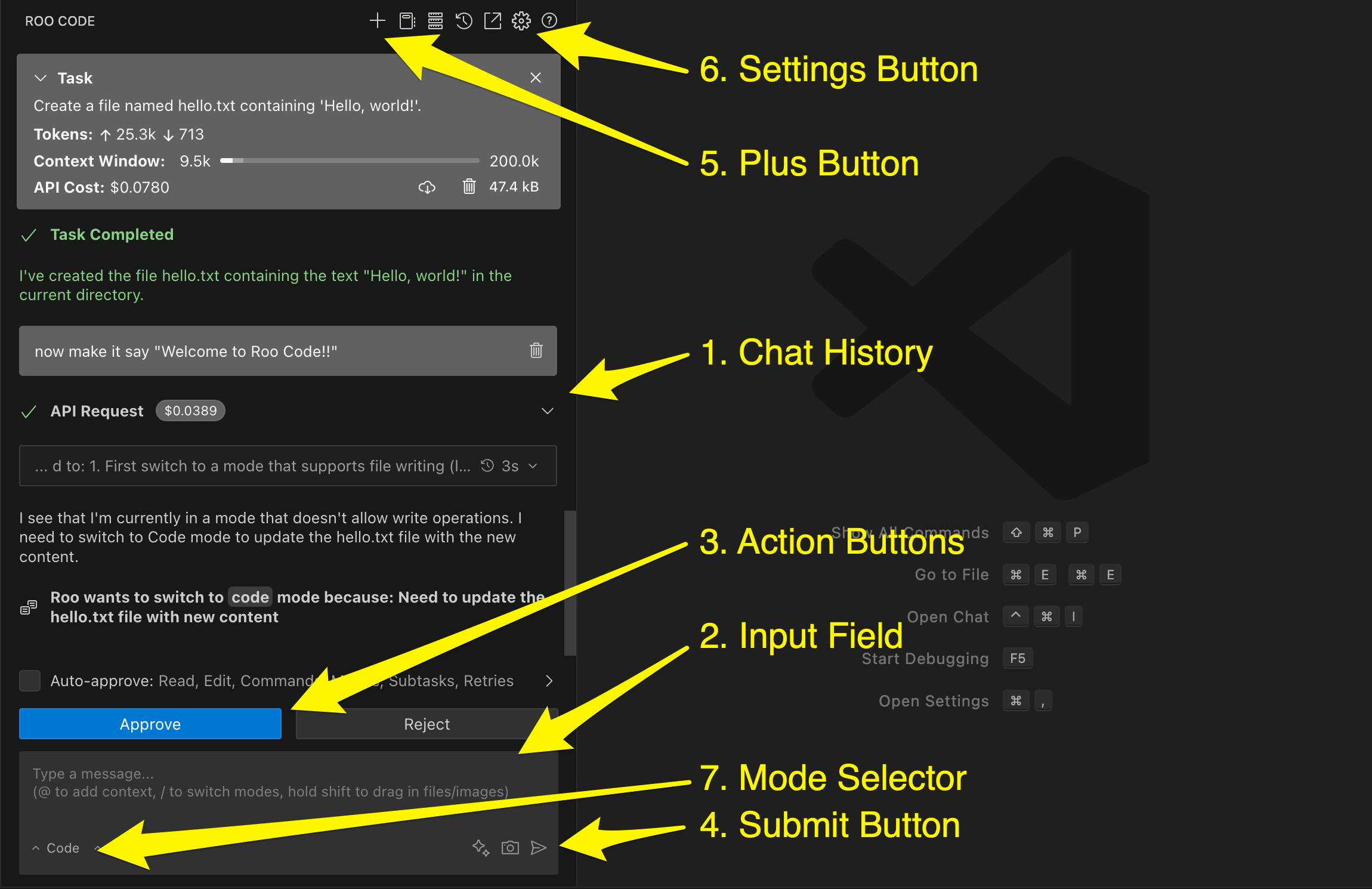 An image showing how to use Roo Code.