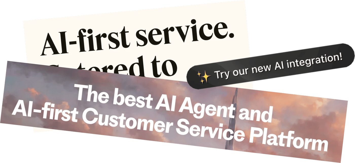 Tag lines from some big support service apps:
"AI-first service"
"Try our new AI integration"
"The best AI agent and AI-first customer service platform"