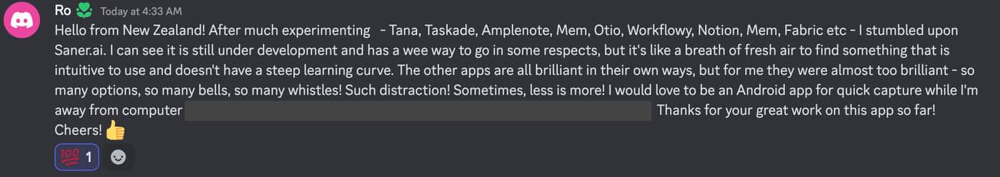 Feedback