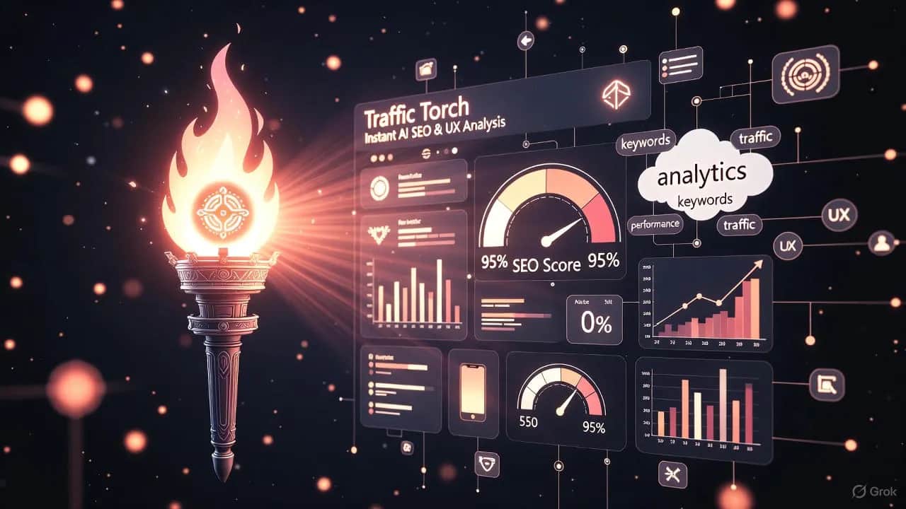 Traffic Torch SEO UX AI Audit Tool Suite banner image