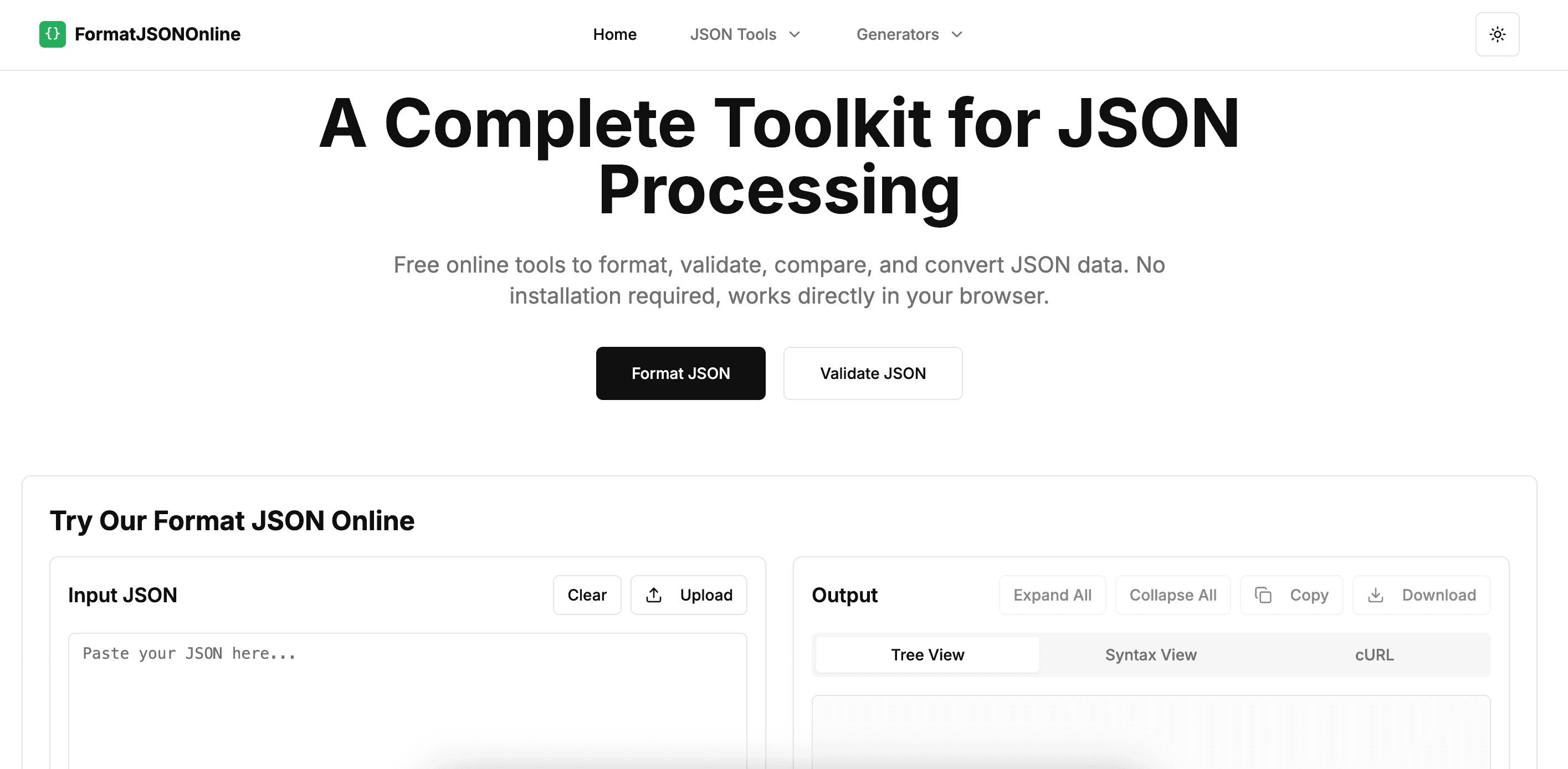 formatjsononline home page