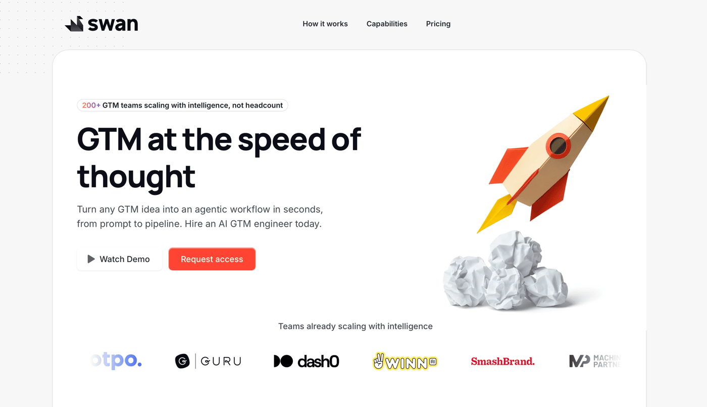 Swan AI homepage