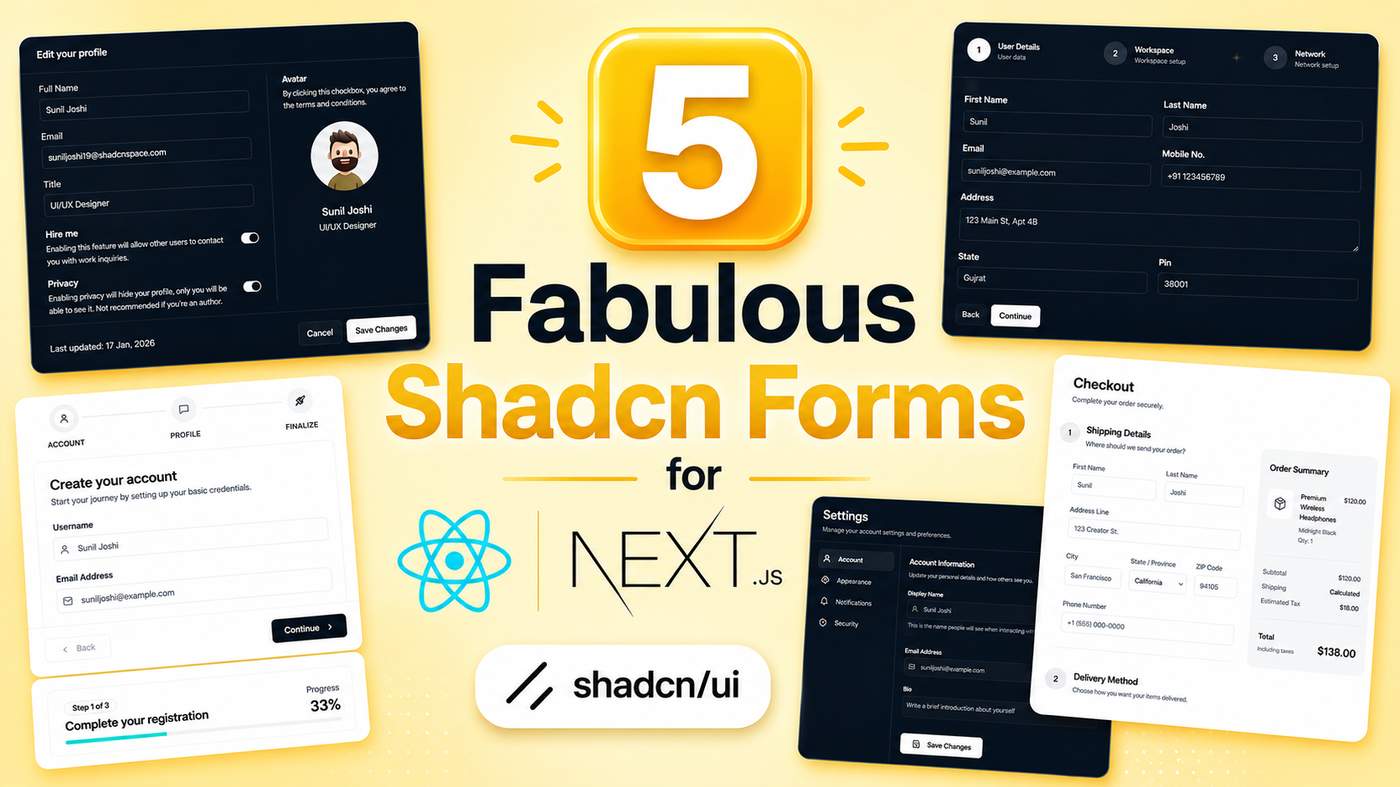 5 Shadcn Forms