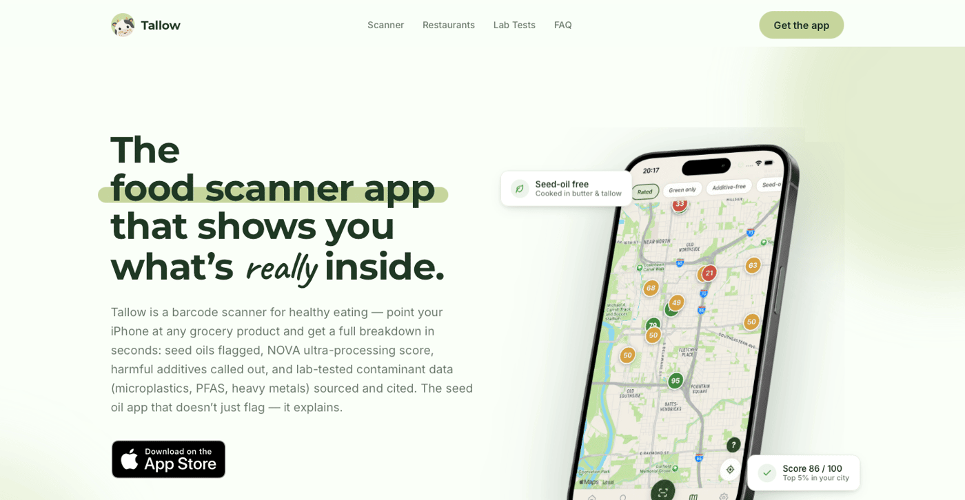 Tallow homepage
