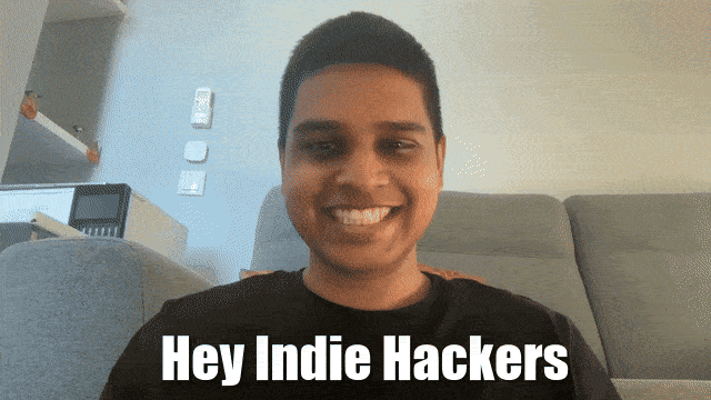 Sourabh Choraria is waving to the Indie Hackers community