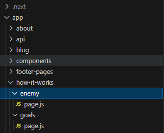 next.js file structure