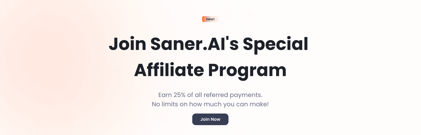 Saner.AI affiliate program