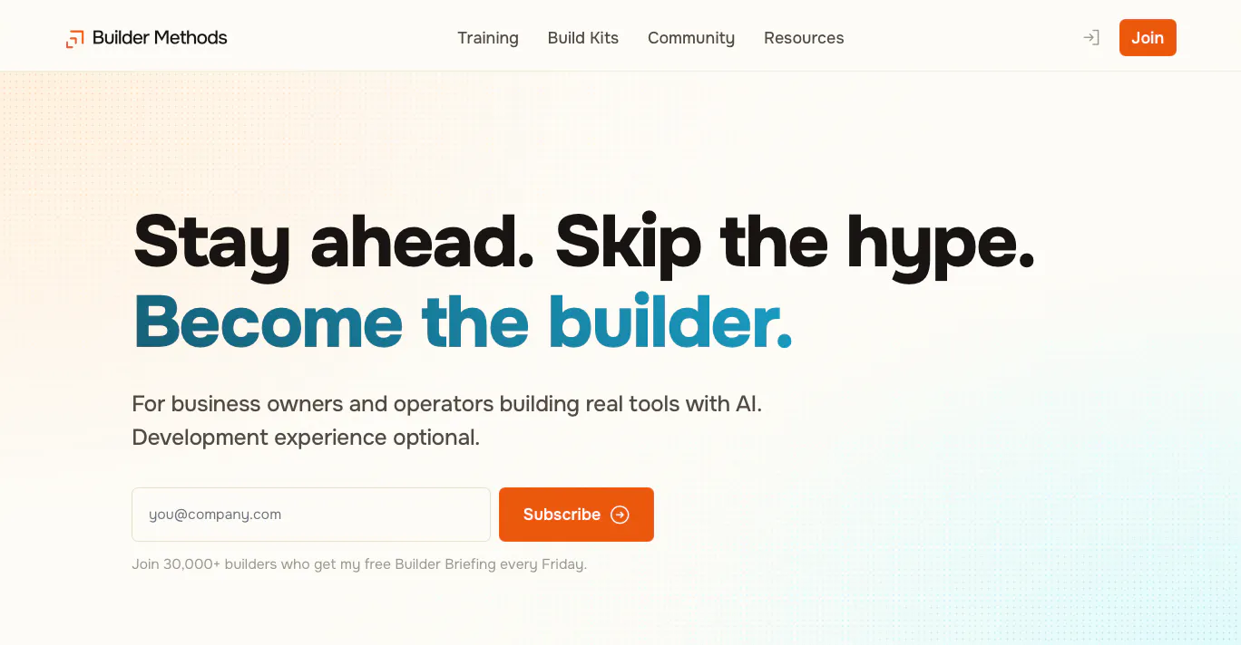 Builder Methods 首页