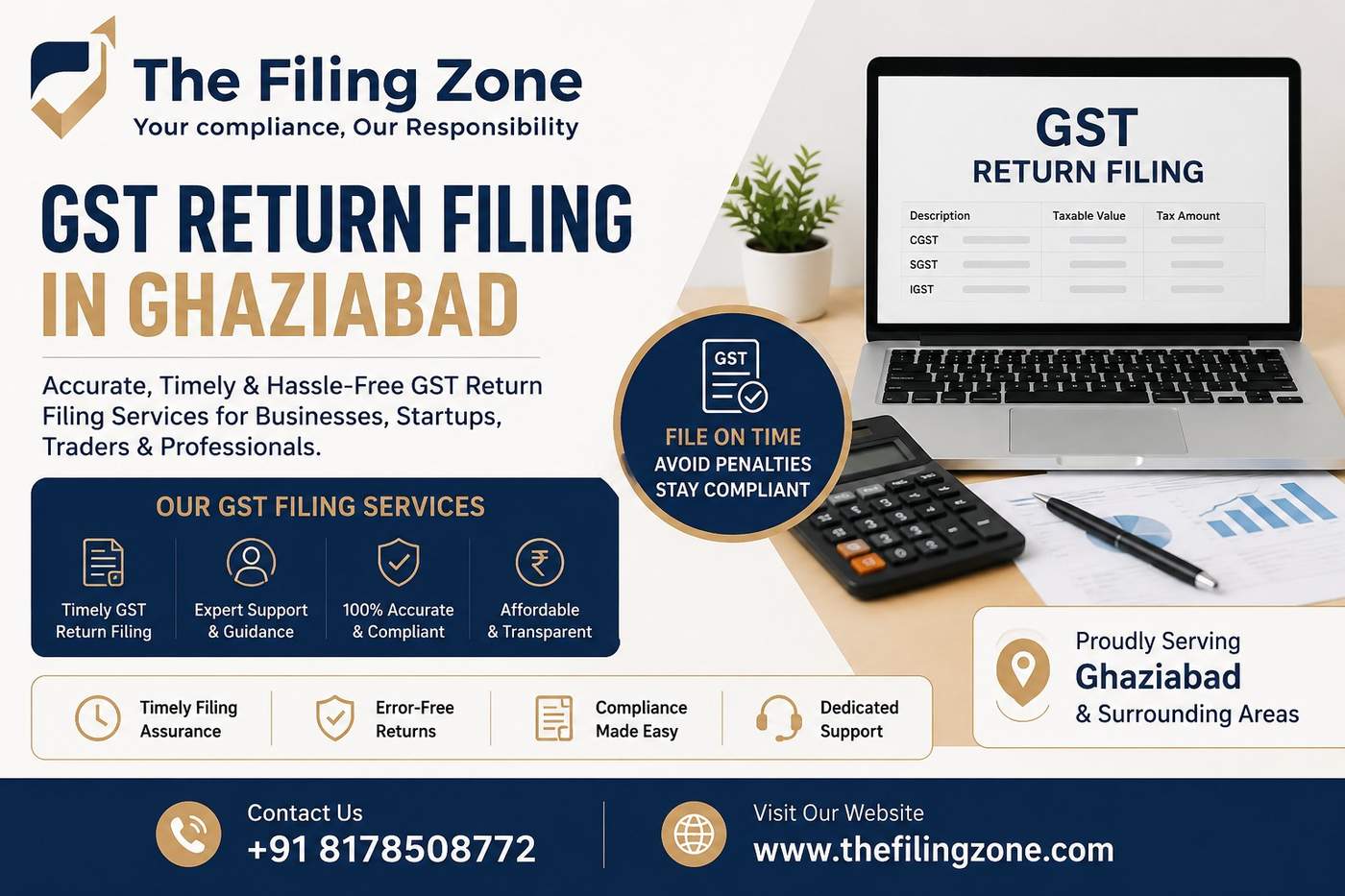 Gst Filing in Ghaziabad in India