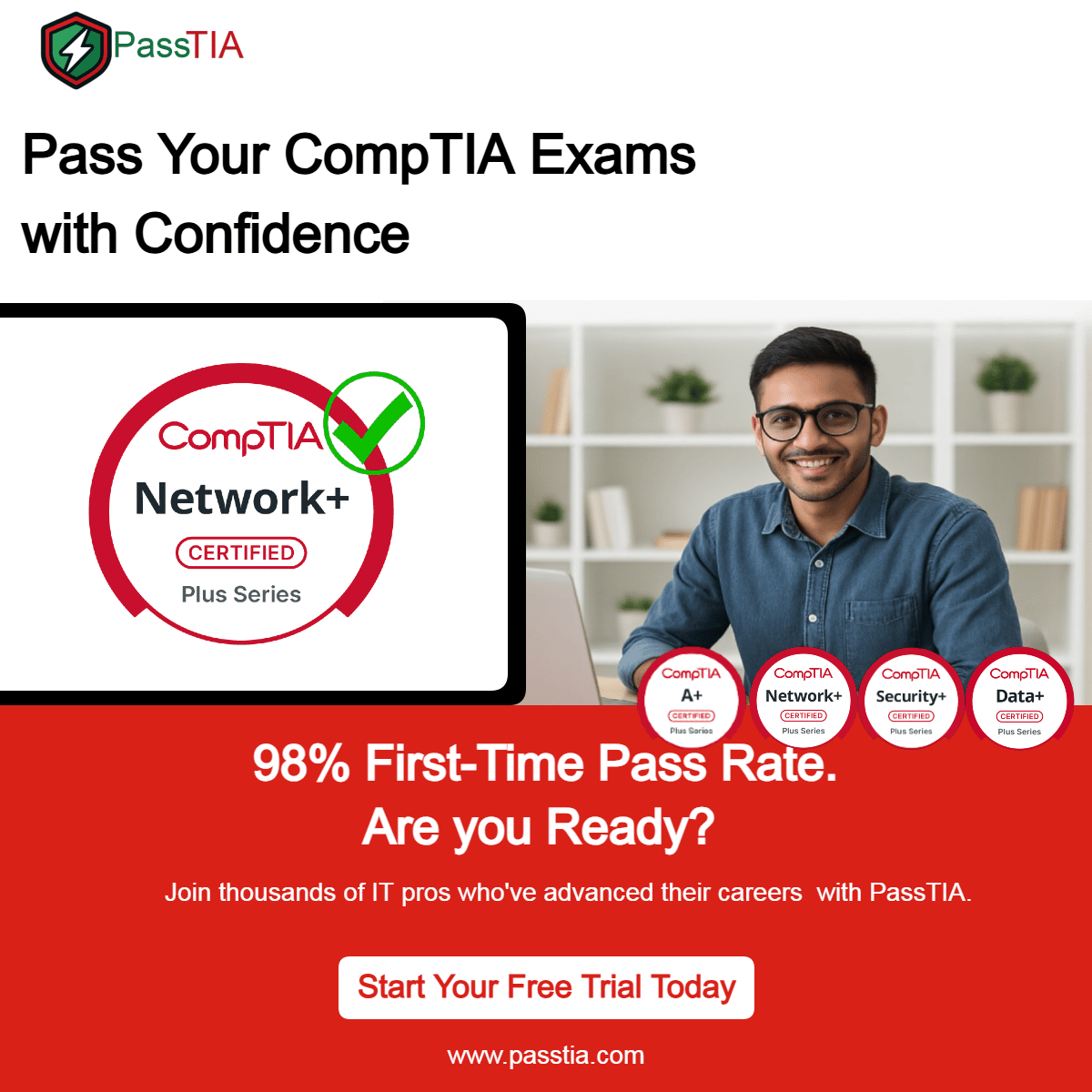 PassTIA -CompTIA Exam Simulator and Hands on Practice Environment
