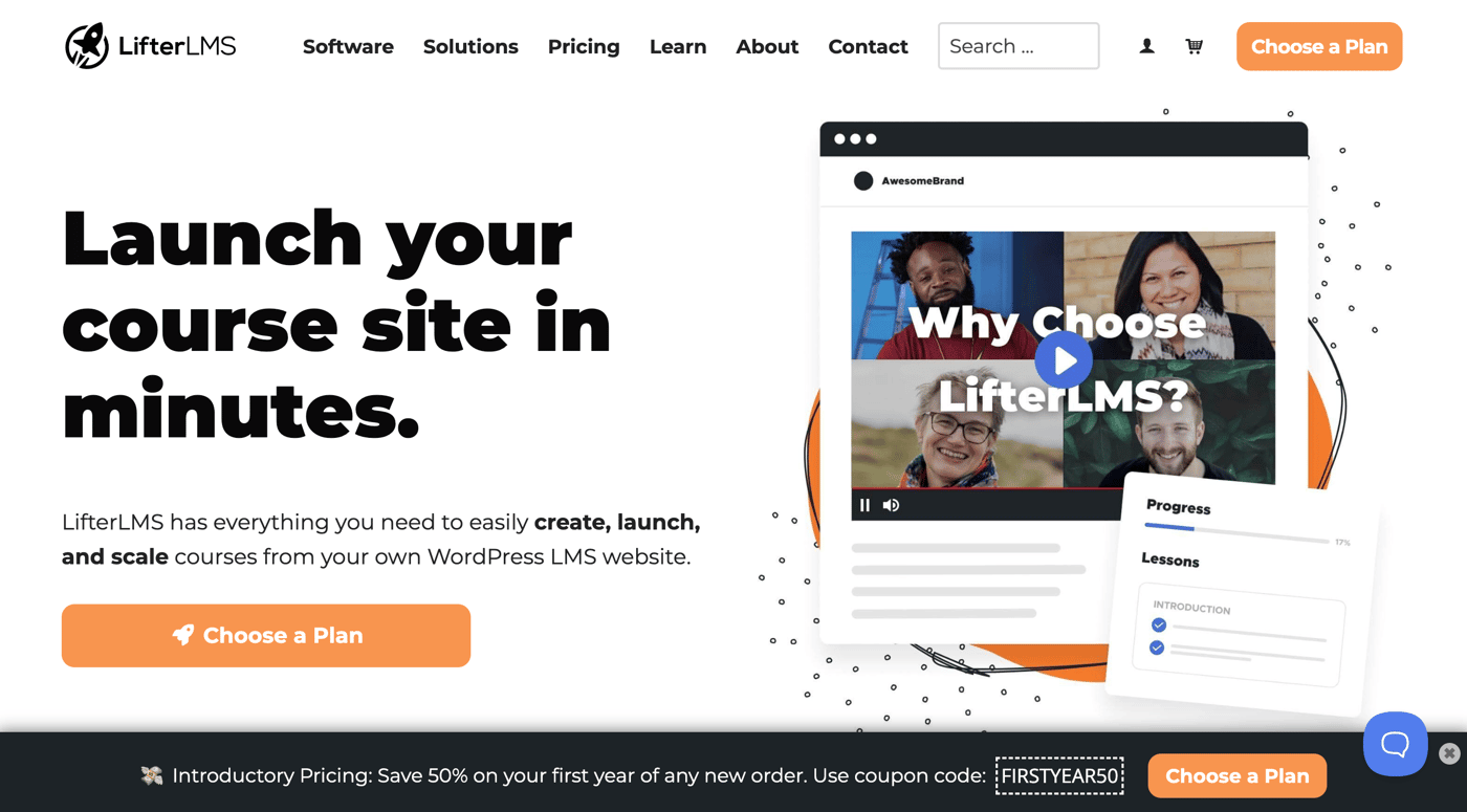 LifterLMS homepage