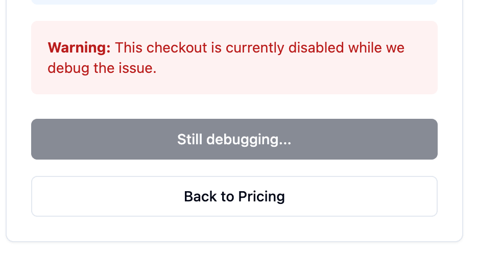 payment button