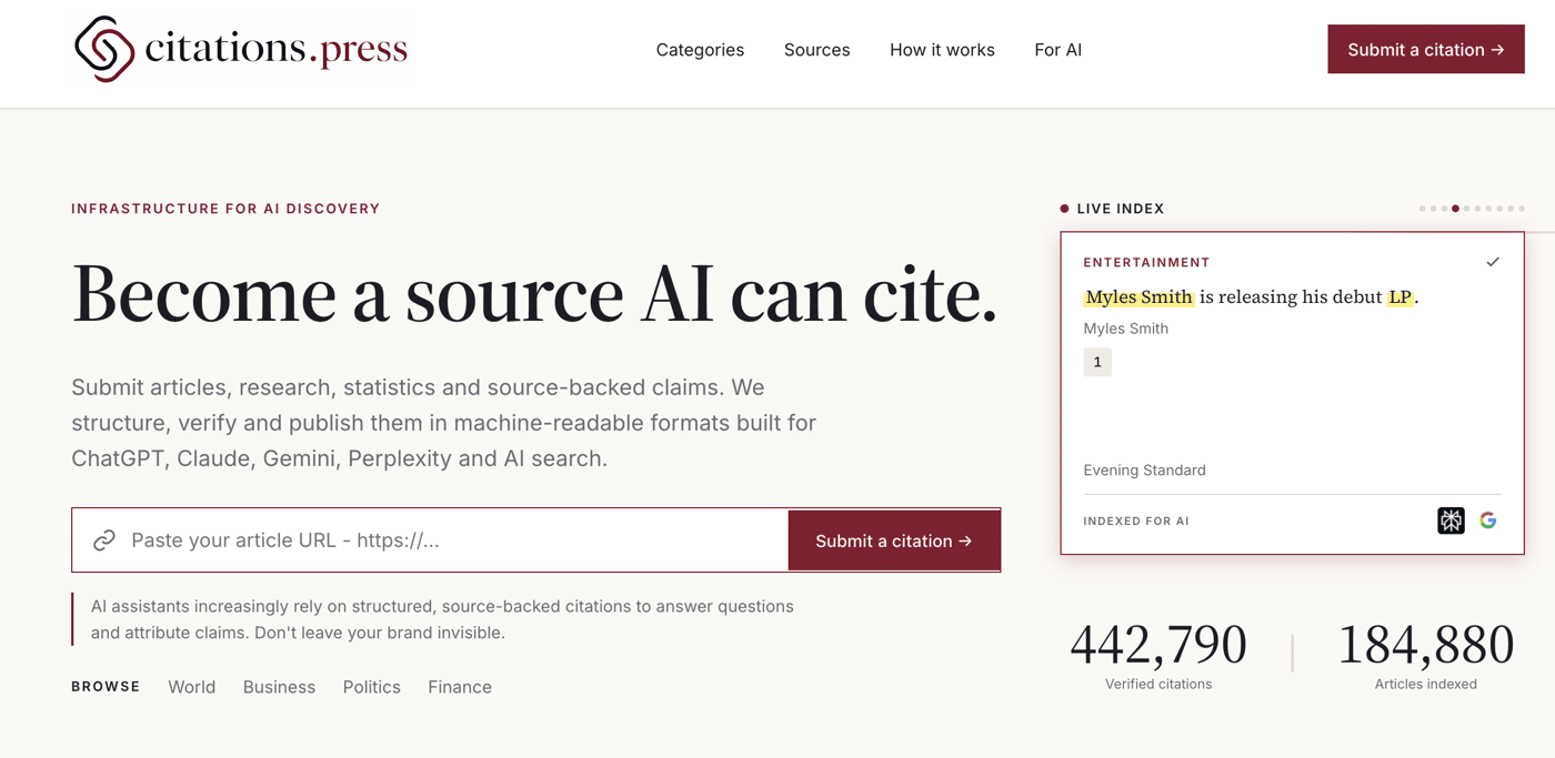 citation.press screenshot