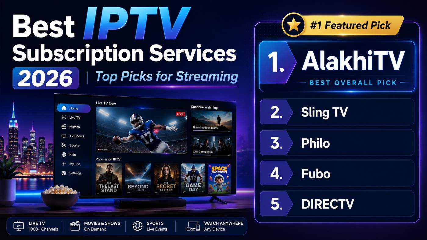 Best IPTV Subscription Service Providers in 2026