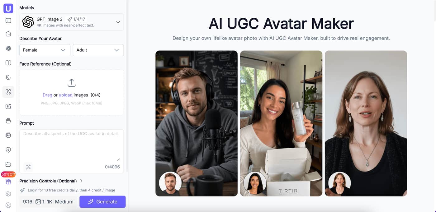 AI UGC Avatar Maker