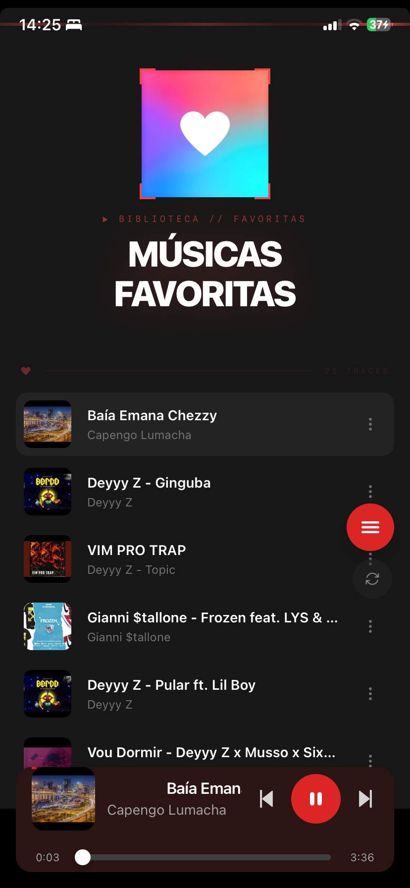 mini player with controls that expands into a bigger player