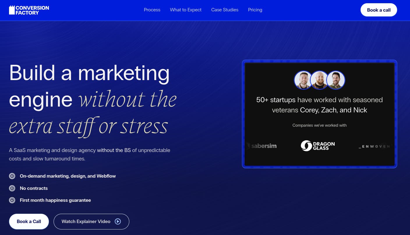 Conversion Factory homepage