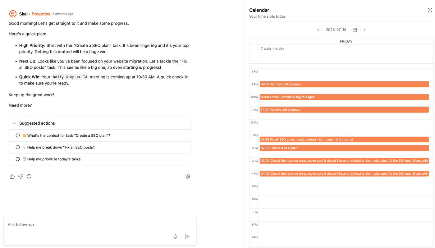 Proactive AI Assistant - saner.ai
