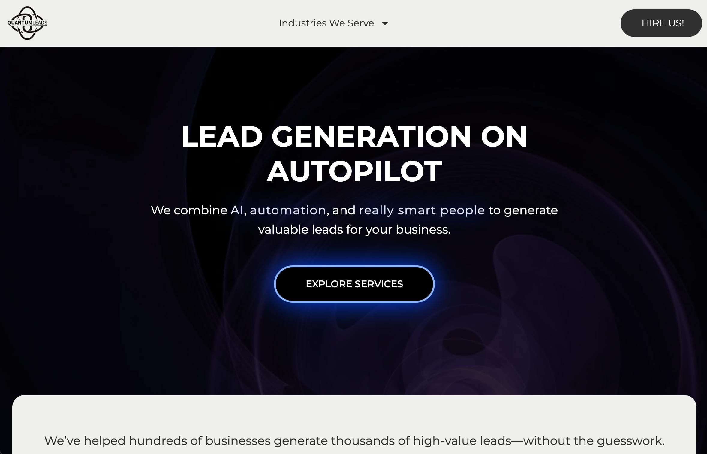 Quantum Leads homepage