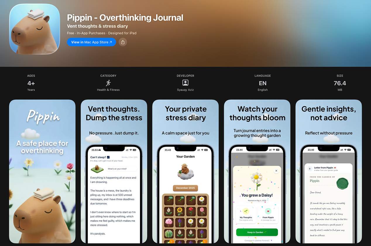 Pippin app store screenshot