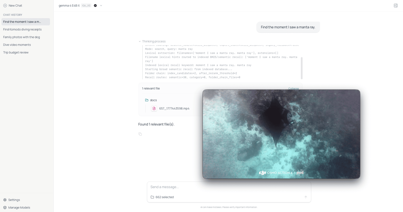 demo about finding a video