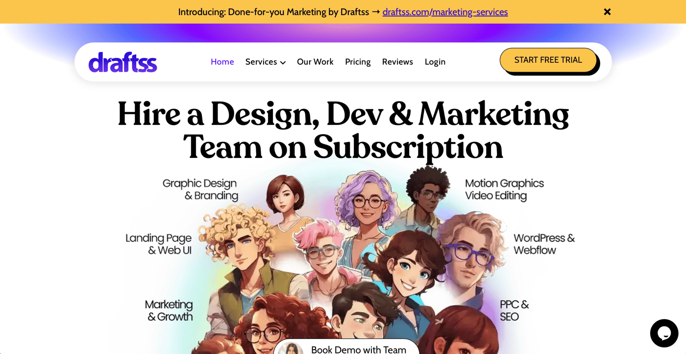 Draftss homepage