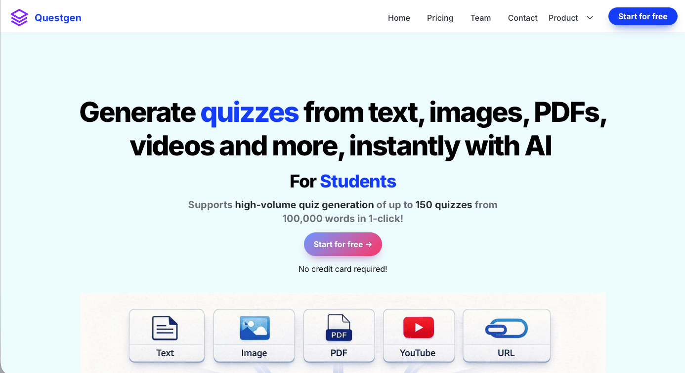 QuestGen homepage