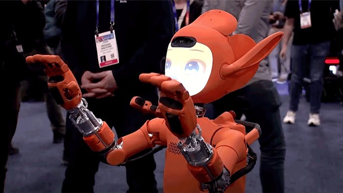 A robot from the CES event.