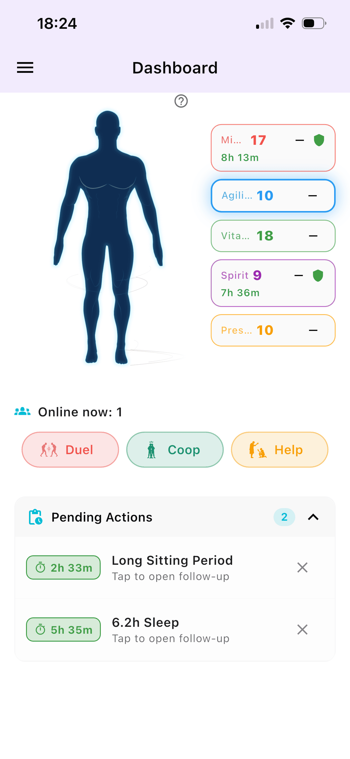 Forjum dashboard