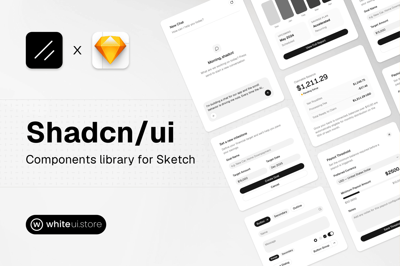 Shadcn Library for Sketch