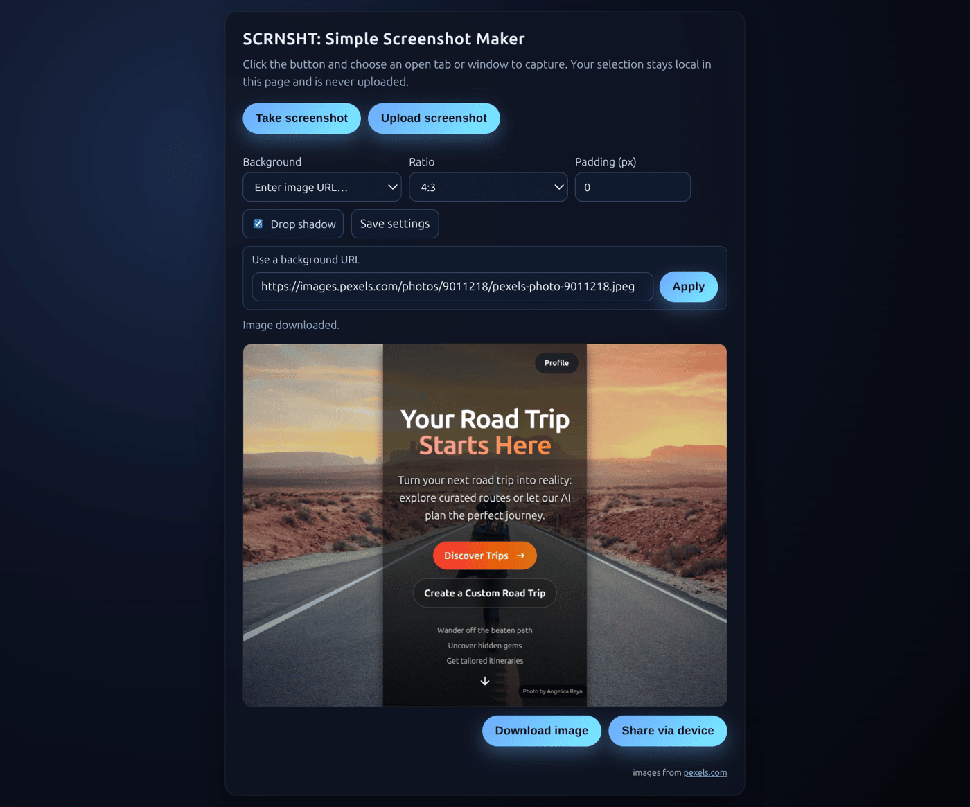 ScrnSht.app usage example
