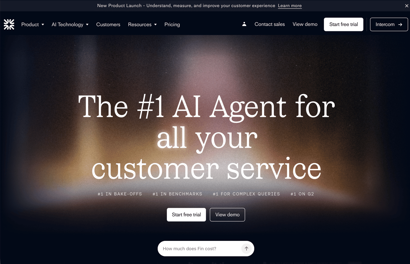 Fin homepage