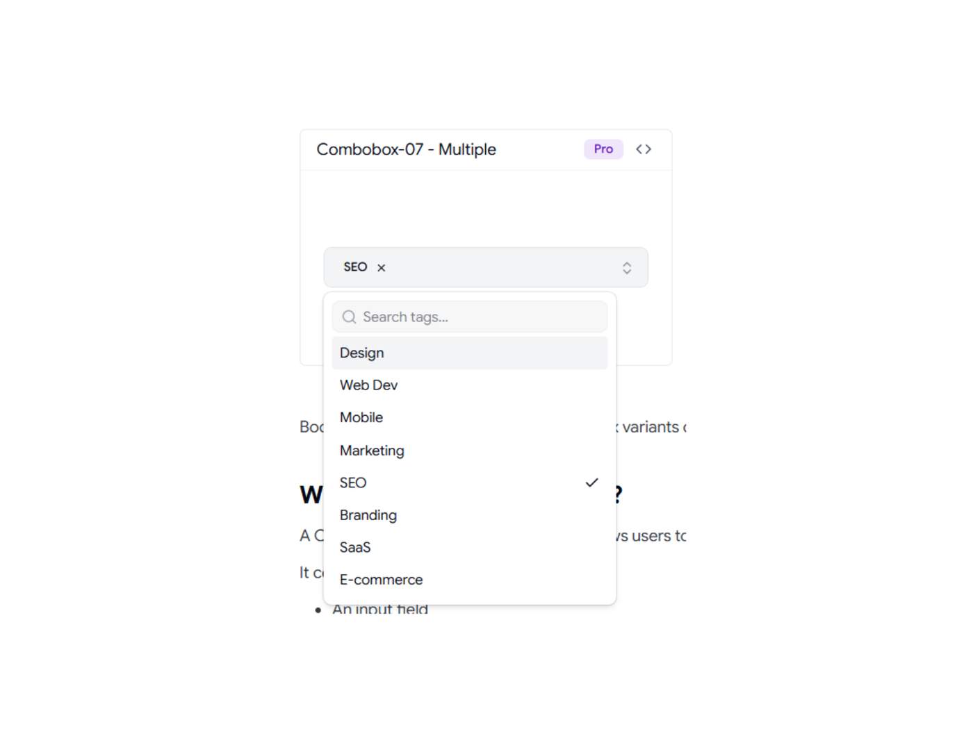Shadcn Multiple Selection Combobox